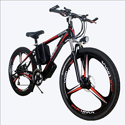 Electric Mountain Bike : CHCH Electric Mountain Bike with 36V48V Large Capacity Lithium Ion Battery, 250W Electric Bicycle with Battery Charger, Shimano 21 Speed Gear, 36V30~35KM