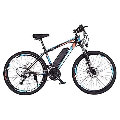 Electric Mountain Bike : CHHD Electric bicycle 26 inches， with 36v 8ah battery， with front fork suspension and lighting， off-road tire disc brake mountain bike