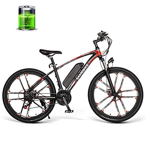 Electric Mountain Bike : CHJ 26 inch mountain cross country electric bike 350W 48V 8AH electric 30km / h high speed suitable for male and female adults