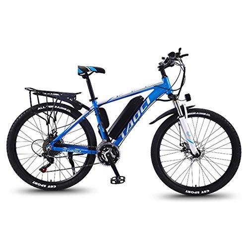 Electric Mountain Bike : CHJ Adult Electric Bicycles, All-Terrain Magnesium Alloy Bicycles, 26" 36V 350W 13Ah Portable Lithium Ion Battery Adult Male and Female Mountain Bikes