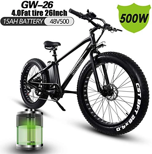 Electric Mountain Bike : CJH Bicycle, Bike, Electric Bicycle, 26 Inches Folding E-Bike with 48V 15Ah Lithium Battery, Electric Mountain Bike 21Speeds Transmission System, Suitable for City, Mountain, Snow, Beach, Steep Slope