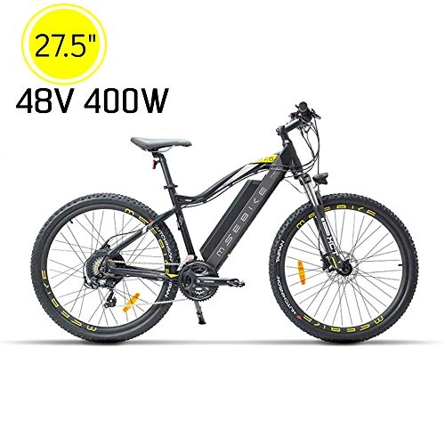 Electric Mountain Bike : CJH Bicycle, Bike, Electric Bicycle, 27.5" E-Bike with 48V 13Ah Removable Lithium Battery 21 Speed, Suitable for City, Mountain, Snow, Beach, Steep Slope, for Adult Female / Male