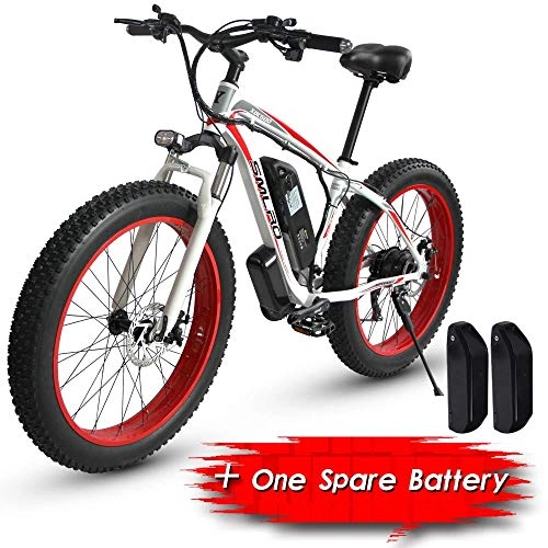 Electric Mountain Bike : CJH Bicycle, Bike, Electric Bicycle, Mountain Bike26'' Electric Mountain Bike, 1000W 15AhTwo Batteries, Suitable for Cities, Mountains, Snow, Steep Slopes