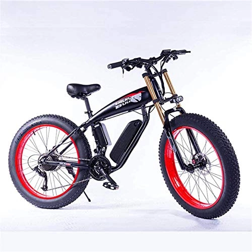 Electric Mountain Bike : CLOTHES Electric Mountain Bike, 26" Electric Mountain Bike with Lithium-Ion36v 13Ah Battery 350W High-Power Motor Aluminium Electric Bicycle with LCD Display Suitable, Red, Bicycle (Color : Red)