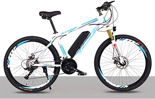 Electric Mountain Bike : CLOTHES Electric Mountain Bike, 27 Speed Electric Mountain Bike, Gears Bicycle Dual Disc Brake Bike Removable Large Capacity Lithium-Ion Battery 36V 8 / 10AH All Terrain(Three Working Modes), Bicycle