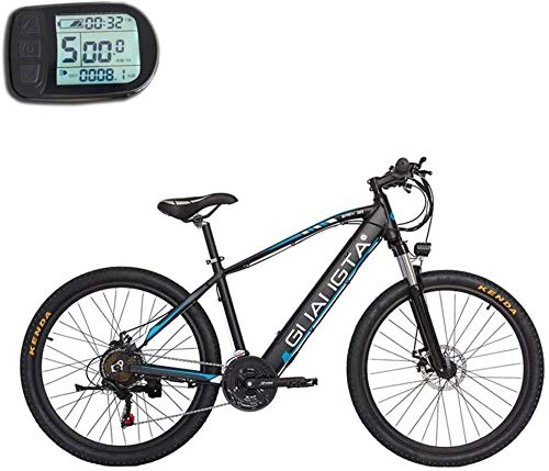 Electric Mountain Bike : CLOTHES Electric Mountain Bike, Adult 26 Inch Electric Mountain Bike, 48V Lithium Battery, Aviation High-Strength Aluminum Alloy Offroad Electric Bicycle, 21 Speed, Bicycle (Color : B, Size : 80KM)