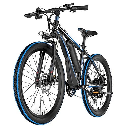 Electric Mountain Bike : COKECO 26" Electric Mountain Bike, 400W Brushless Motor, Removable 48V / 10AH Lithium Battery, Suspension Fork, Dual Disc Brakes Electric Bicycle Aluminum Alloy Lithium Electric Mountain