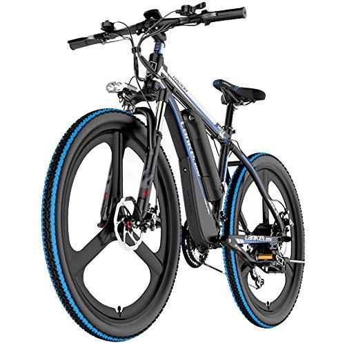 Electric Mountain Bike : COKECO 26'' Electric Mountain Bike With 48V10Ah Removable Large Capacity Lithium-Ion Battery 400W Electric Mountain Bike Aluminum Frame Integrated Wheel 26 Inch Explosion-proof Wear