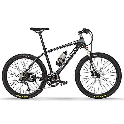 Electric Mountain Bike : COKECO 26 Inch Men's Mountain Bikes, 36V250W Electric Power-assisted Bicycle Torque Sensor 6-speed Bicycle 9-speed Oil Disc LG Imported Battery Aluminum Alloy Frame