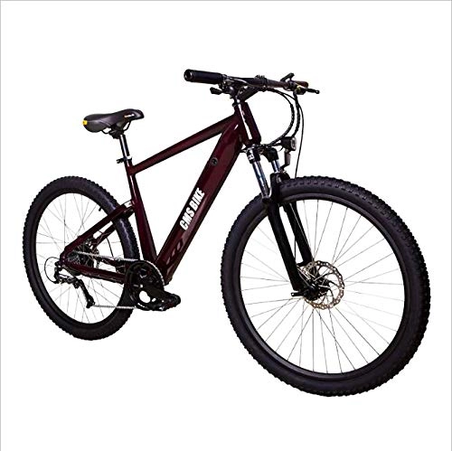 Electric Mountain Bike : Collapsible Mountain Electric Bicycle 27.5-Inch E-Bike with 36V10.4Ah Lithium Battery 32 Km / H Electricfor, Front Suspension Dual Disc Brakes, Adults(Brown), Brown