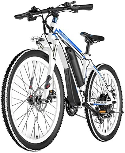 Electric Mountain Bike : Commuter City Road Bike 26" Electric Mountain Bike, 400W Brushless Motor, Removable 48V / 10AH Lithium Battery, Suspension Fork, Dual Disc Brakes Electric Bicycle Aluminum Alloy Lithium Electric Moun
