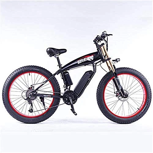 Electric Mountain Bike : CXY-JOEL 26 inch Electric Bikes 48V18Ah Samsung Battery Mountain Bike 27 Speed Bike Intelligence Electric Bike Double Shock Absorption Front and Rear 350W Stable Brushless Motor and Professional Gear