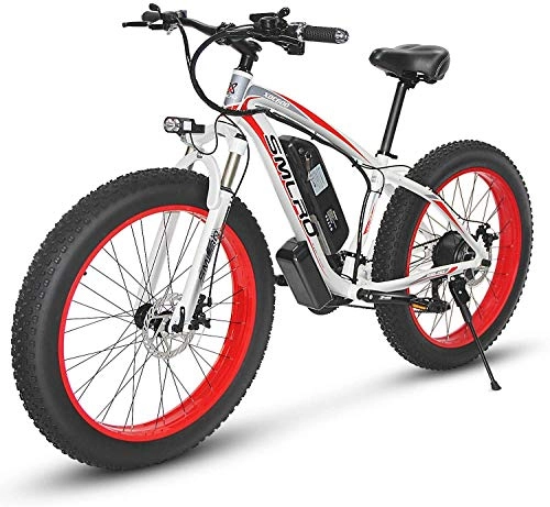 Electric Mountain Bike : CXY-JOEL Electric Mountain Bike, 26Inch Fat Tire Snow Bike 500W / 1000W 21 Speed Beach Cruiser Electric Bicycle with 48V 13Ah Lithium Battery and Disc Brake for Adults, 500W, 500W, 500W