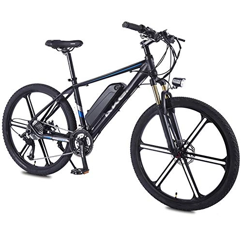 Electric Mountain Bike : CYC 26 Inches Electric Bicycle Aluminum Alloy Adult Mountain Bike 36v / 8ah Lithium-ion Battery 27 Speed 350w Motor Max Load 150kg Max Speed 25km / h Disc Brake Portable Bicycle for Commuter Travel, Black