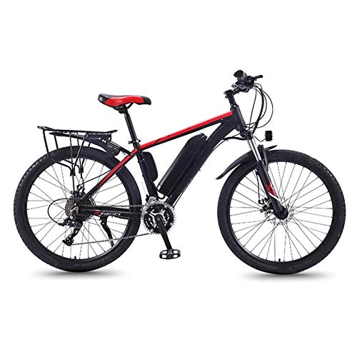 Electric Mountain Bike : CYC Electric Bicycle Adult Mountain Bike 36v 13ah Lithium-ion Battery 350w Motor 27 Speed Shifter Led Display 35km / h Portable Bicycle for Adults Men Women, Red