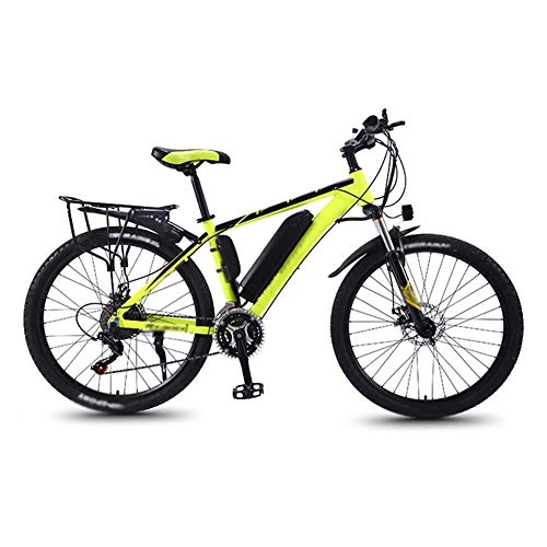 Electric Mountain Bike : CYC Electric Bicycle Adult Mountain Bike 36v 13ah Lithium-ion Battery 350w Motor 27 Speed Shifter Led Display 35km / h Portable Bicycle for Adults Men Women, Yellow
