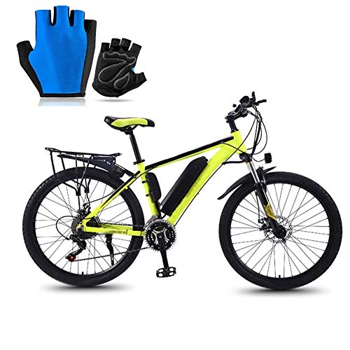 Electric Mountain Bike : CYC Electric Bikes for Adult Magnesium Alloy Ebikes Bicycles All Terrain 26" 36v 350w 13ah Removable Lithium-ion Battery Dual Disc Brake 27 Gear Lever Mountain Ebike Suitable for Men women, Green