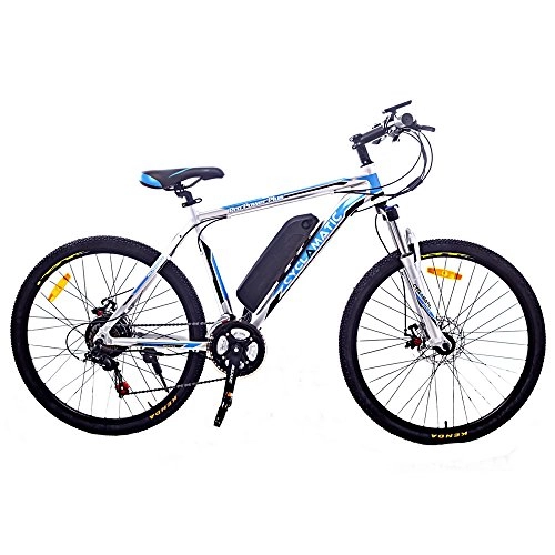 Electric Mountain Bike : Cyclamatic CX3 Pro Power Plus Alloy Frame eBike Grey / Blue