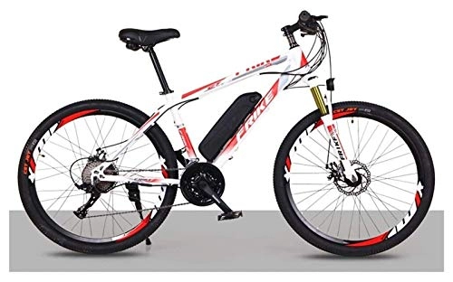 Electric Mountain Bike : CYSHAKE Home 27-speed electric bike 36V 250W mountain biking, off-road scooter Vari-speed and charging function for mobile phones, LCD Smart Display With mudguard