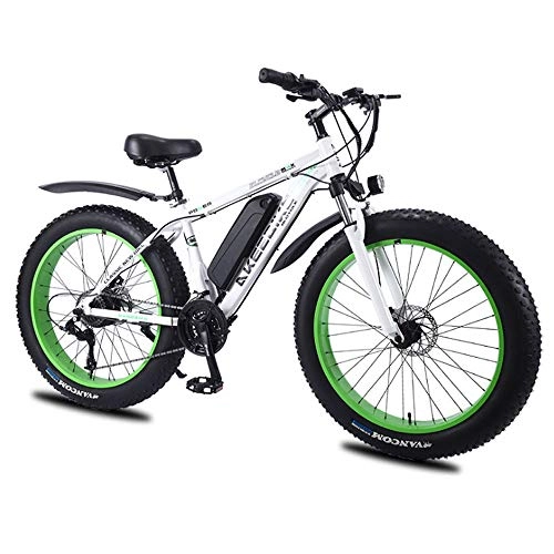 Electric Mountain Bike : DDFGG 26" / 4" electric bicycle with big tires, 10Ah large capacity battery, 36V350W high speed motor, comfortable seat, high configuration electric bicycle