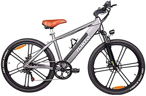 Electric Mountain Bike : Dirty hamper Mountain Bike 26-Inch 6-Speed Magnesium Alloy Electric Bike Motorcycle Hybrid Mountain Bike Adult Power-Assisted Shock-Absorbing Bicycle