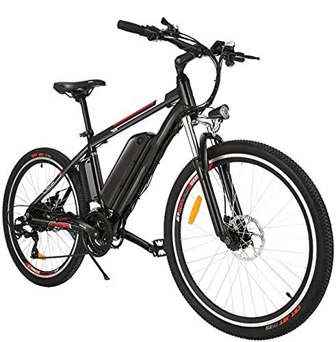 Electric Mountain Bike : Dsqcai Electric Mountain Bike, 250w 26'' Power Bike, with Removable 36v 8ah / 12.5 Ah Adult Lithium Ion Battery, 21 Speed Transmission