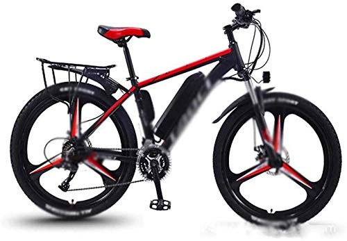 Electric Mountain Bike : Ebikes, 26 in Electric Bikes 350W Power Shift Mountain Bike, Shock Absorber Headlights LED Display Outdoor Cycling Travel Work Out (Color : Red)