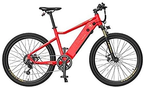 Electric Mountain Bike : Ebikes, 26 Inch Electric Mountain Bike for Adult with 48V 10Ah Lithium Ion Battery / 250W DC Motor, 7S Variable Speed System, Lightweight Aluminum Alloy Frame (Color : Red)