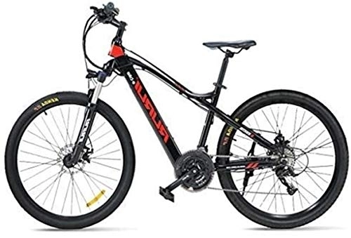 Electric Mountain Bike : Ebikes, 27.5" Electric Trekking / Touring Bike, Electric Bicycle With 48V / 17Ah Waterproof And Dustproof Lithium-ion Battery, Electric Trekking Bike For Touring (Color : Red)