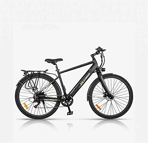 Electric Mountain Bike : Ebikes, Adult Electric Mountain Bike, 36V Lithium Battery Aluminum Alloy Retro 6 Speed Electric Commuter Bicycle, With Multifunction LCD Display (Color : B, Size : 14AH)