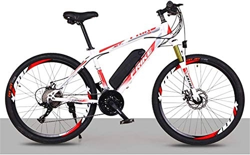 Electric Mountain Bike : Ebikes, Electric Bike for Adults 26" 250W Electric Bicycle for Man Women High Speed Brushless Gear Motor 21-Speed Gear Speed E-Bike (Color : Red)