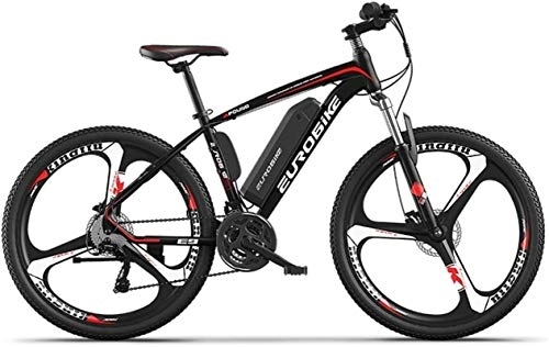 Electric Mountain Bike : Ebikes, Upgraded Mountain Bike, 250W 26 Inch Bicycle with 36V 10AH Lithium-Ion Battery for Adults, 27-Level Shift Assisted, 70-90Km Driving Range (Color : Black)