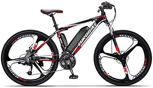 Electric Mountain Bike : Ebikes, Upgraded Mountain Bike, 250W 26 Inch Bicycle with 36V 10AH Lithium-Ion Battery for Adults, 27-Level Shift Assisted, 70-90Km Driving Range (Color : Red)