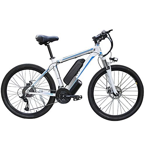 Electric Mountain Bike : Electric Bicycle 26'' Electric Mountain Bike Pedals-free Removable Large Capacity Lithium-Ion Battery 48V 350W Electric Bike 21 Speed Gear shock absorption Three Working Modes, 2