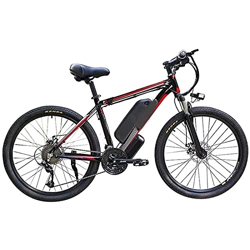 Electric Mountain Bike : Electric Bicycles, Adult 26-inch Electric Mountain Bikes, Movable 360W Aluminum Alloy Electric Bicycles, 48V / 10A Lithium Batteries, 21-speed Commuter Electric Bicycles For Outdoor Cycling And Exercise