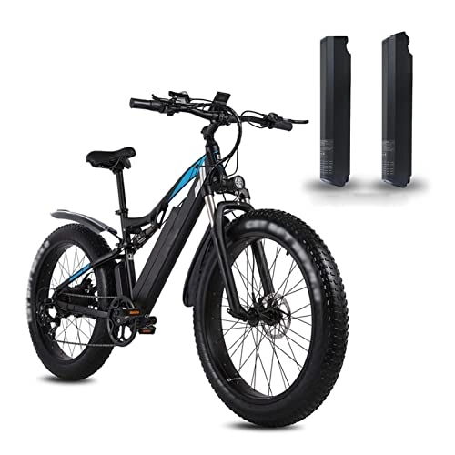 Electric Mountain Bike : Electric Bicycles for Men 1000W 26 Inch Fat Tire Adult Snow Electric Bike 48V Motor 17ah MTB Mountain Aluminum Alloy Electric Bicycle
