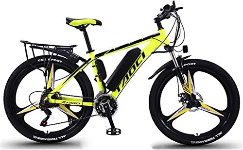Electric Mountain Bike : Electric Bike, 26" Electric Bikes for Adults, 8AH, 10AH, 13AH Removable Lithium-Ion Battery Bicycle Ebike, 27 Speed Shifter Mountain Ebike for Outdoor Cycling Travel Work Out Lithium Battery Beach C