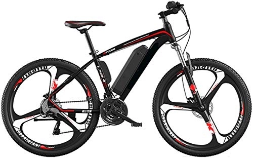Electric Mountain Bike : Electric Bike, 26" Electric Bikes for Adults with 250W 36V Removable Lithium Battery Mountain E-Bike with Double Disc Brake 27-Speed Aluminum Alloy City Electric Bicycle for Beaches Snow Gravel Etc