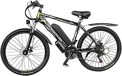 Electric Mountain Bike : Electric Bike 26 Inch 48V Mountain Bikes for Adult, 350W Cruise Control Urban Commuting Bicycle Removable Lithium Battery, 27Speed Gear Shifts