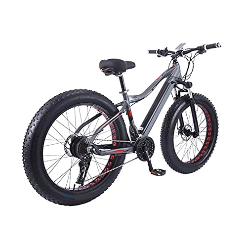 Electric Mountain Bike : Electric Bike, 26 Inch Electric Bikes for Adults Mountain Bike with 350W Motor, 36V / 10Ah Removable Battery, 27 Speed Gears, Double Disc Brakes, A, 26 inch