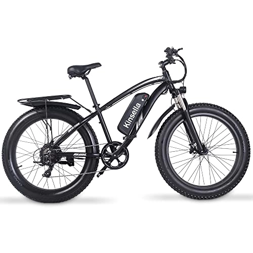 Electric Mountain Bike : Electric Bike 26" with 48V / 17Ah Removable Lithium Battery, Front and rear hydraulic disc brakes Shimano 7-Speed mountain E-bike