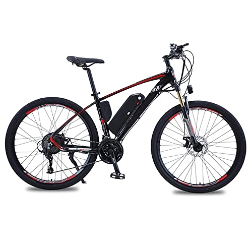 Electric Mountain Bike : Electric Bike, 27.5 Inch Electric Bikes for Adults Mountain Bike with 500W Motor, 48V / 13Ah Removable Battery, 27 Speed Gears, Double Disc Brakes, Black, 27.5 inch