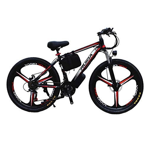 Electric Mountain Bike : Electric Bike Beach Snow Bicycle 26" E Bike 300W 36V / 13AH Electric Mountain Bicycle Hybrid Bikes With Removable / Bicycle Light And Horn 7 Speeds Lithium Battery Mens Bike