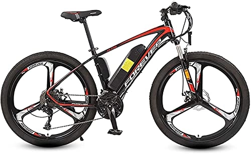 Electric Mountain Bike : Electric Bike Bikes, 26inch Mountain Electric Bike, 250w Urban Commuting Electric Bikes for Adults, 36v Removable Lithium Battery, Professional 27 Speed Gears, Suspension fork Beach Snow Electric Mountain