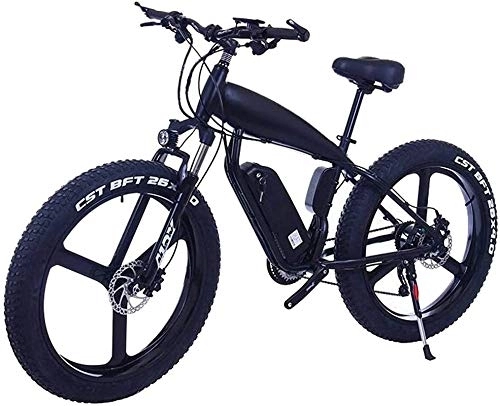 Electric Mountain Bike : Electric Bike, Electric Bicycle For Adults - 26inc Fat Tire 48V 10Ah Mountain E-Bike - With Large Capacity Lithium Battery - 3 Riding Modes Disc Brake Lithium Battery Beach Cruiser for Adults