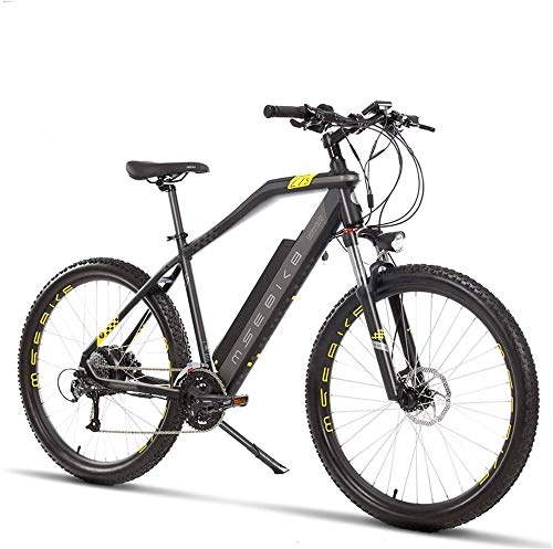 Electric Mountain Bike : Electric Bike Electric Mountain Bike 27.5 Inch Adult Electric Mountain Bike, Aerospace grade aluminum alloy Electric Bicycle, 400W Electric Off-Road Bikes, 48V Lithium Battery for the jungle trails, t