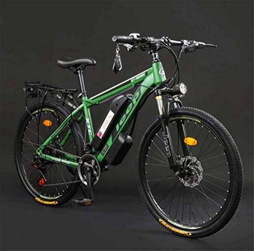 Electric Mountain Bike : Electric Bike Electric Mountain Bike Adult 26 Inch Electric Mountain Bike, 36V Lithium Battery High-Carbon Steel 27 Speed Electric Bicycle, With LCD Display for the jungle trails, the snow, the beach,