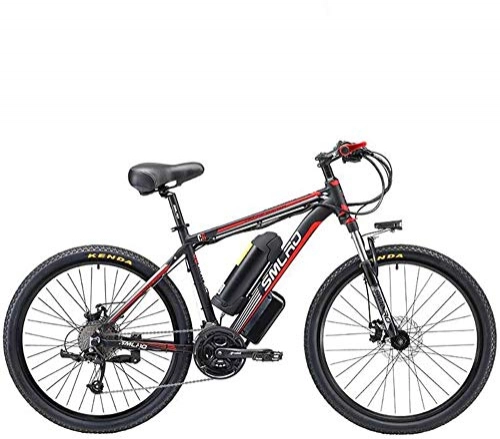 Electric Mountain Bike : Electric Bike Electric Mountain Bike Adult Mountain Electric Bikes, 500W 48V Lithium Battery - Aluminum alloy Frame, 27 speed Off-Road Electric Bicycle for the jungle trails, the snow, the beach, the