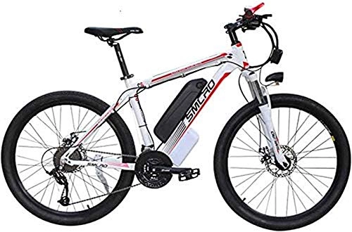 Electric Mountain Bike : Electric Bike Electric Mountain Bike Electric Mountain Bike for Adults with 36V 13AH Lithium-Ion Battery E-Bike with LED Headlights 21 Speed 26'' Tire Lithium Battery Beach Cruiser for Adults Mountain