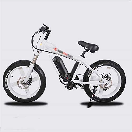 Electric Mountain Bike : Electric Bike Electric Mountain Bike Electric Snow Bike, 20 Inches Electric Bikes, Magnesium Alloy Wheel Adult Bikes 21 Speed Cycling LCD Instrument Aluminum Alloy Bicycle Sports Outdoor Lithium Batte